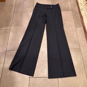 BCBGMaxAzria Navy Wide-Leg Pants Size 0 - HEM UNDONE- PRICED ACCORDINGLY
